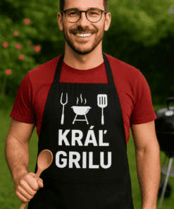 Vtipná zástera kráľ grilu