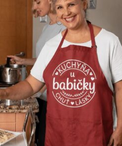 Vtipná zástera kuchyňa u babičky