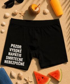 Vtipné boxerky pozor vysoké napätie