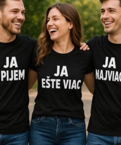 Vtipné tričká sada 3 ks my pijeme
