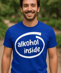 Vtipné tričko alkohol inside