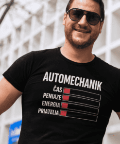 Vtipné tričko Automechanik energia
