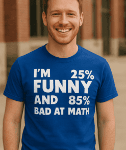 Vtipné tričko Bad at math