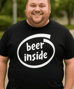 Vtipné tričko beer inside