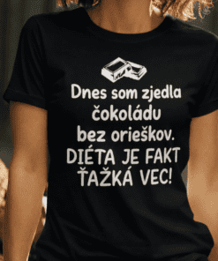Vtipné tričko čokoláda bez orieškov