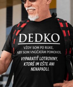 Vtipné tričko dedko pomáha vnúčatám