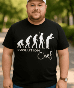 Vtipné tričko Evolution Chef