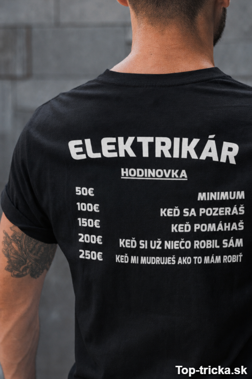 Vtipné tričko hodinovka s ľubovoľným povolaním