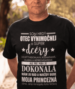 Vtipné tričko hrdý otec dcéry