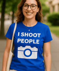 Vtipné tričko I shoot people