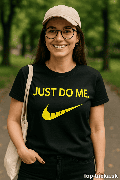 Vtipné tričko Just Do Me úsmev