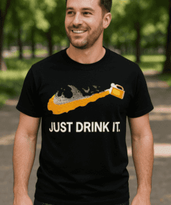 Vtipné tričko Just drink it