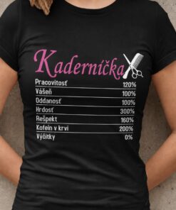 Vtipné tričko kaderníčka pracovitosť 120%