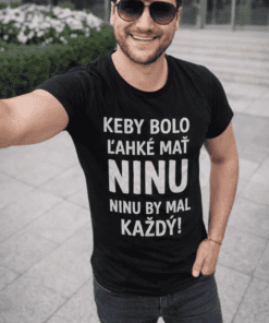 Vtipné tričko keby bolo ľahko s ľubovoľným menom