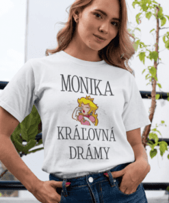 Vtipné tričko kráľovná drámy s ľubovoľným menom