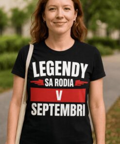 Vtipné tričko legendy sa rodia s ľubovoľným mesiacom