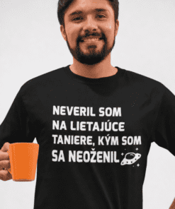 Vtipné tričko lietajúce taniere