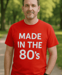 Vtipné tričko made in the 80s