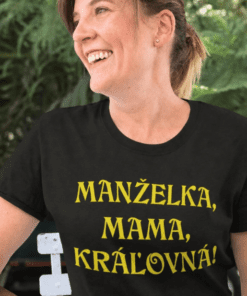 Vtipné tričko manželka mama kráľovná