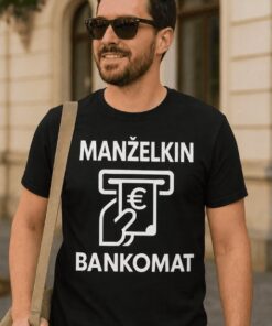 Vtipné tričko manželkin bankomat