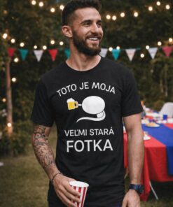 Vtipné tričko moja stará fotka pivo