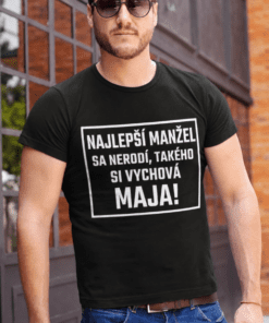 Vtipné tričko najlepší manžel s ľubovoľným menom