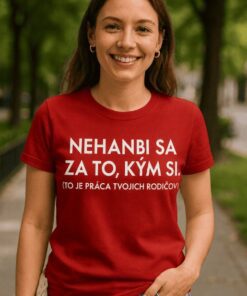 Vtipné tričko nehanbi sa kým si