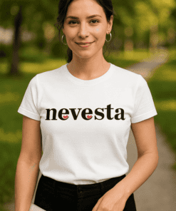 Vtipné tričko nevesta so srdiečkami