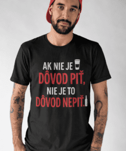 Vtipné tričko nie je dôvod nepiť