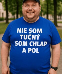 Vtipné tričko nie som tučný som chlap a pol