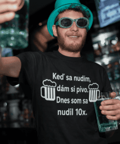 Vtipné tričko nuda a pivo