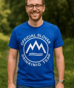 Vtipné tričko official Slovak drinking team