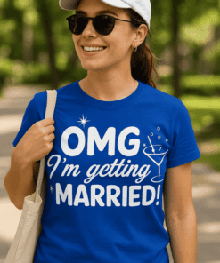 Vtipné tričko omg i'm getting married