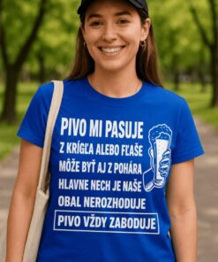 Vtipné tričko pivo mi pasuje