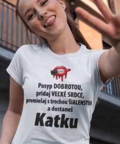 Vtipné tričko posyp dobrotou s ľubovoľným menom