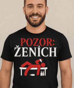 Vtipné tričko pozor ženích