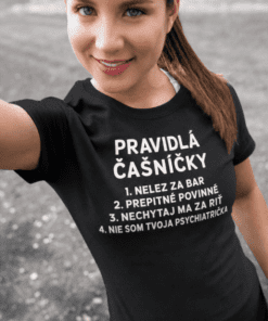 Vtipné tričko pravidlá čašníčky