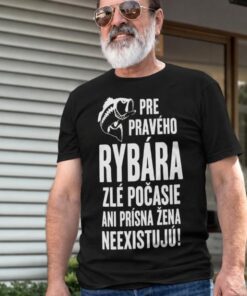 Vtipné tričko pravý rybár