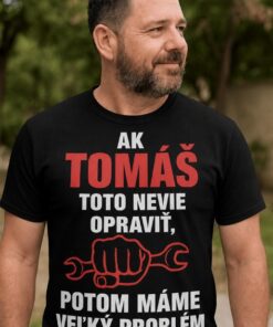Vtipné tričko pre opravára s ľubovoľným menom