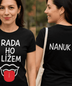 Vtipné tričko rada ho lížem nanuk