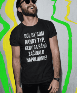 Vtipné tričko ranný typ
