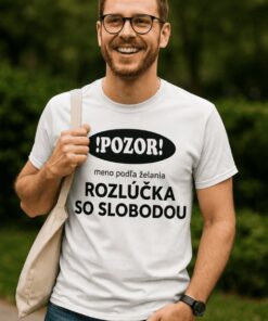 Vtipné tričko rozlúčka so slobodou s ľubovoľným menom