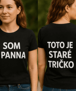 Vtipné tričko som panna staré tričko