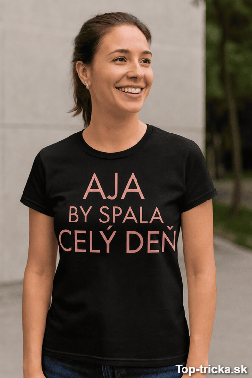 Vtipné tričko spala celý deň s ľubovoľným menom