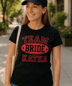 Vtipné tričko Team Bride s ľubovoľným menom