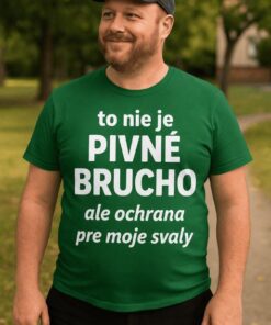 Vtipné tričko to nie je pivné brucho