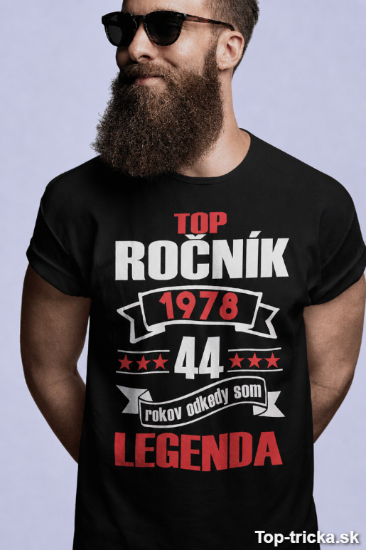 Vtipné tričko Top ročník s ľubovoľným rokom