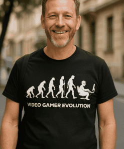 Vtipné tričko Video Gamer Evolution