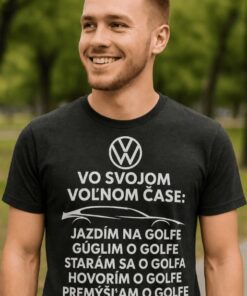 Vtipné tričko vo voľnom čase Golf