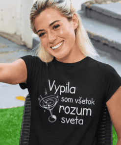 Vtipné tričko vypila som všetok rozum